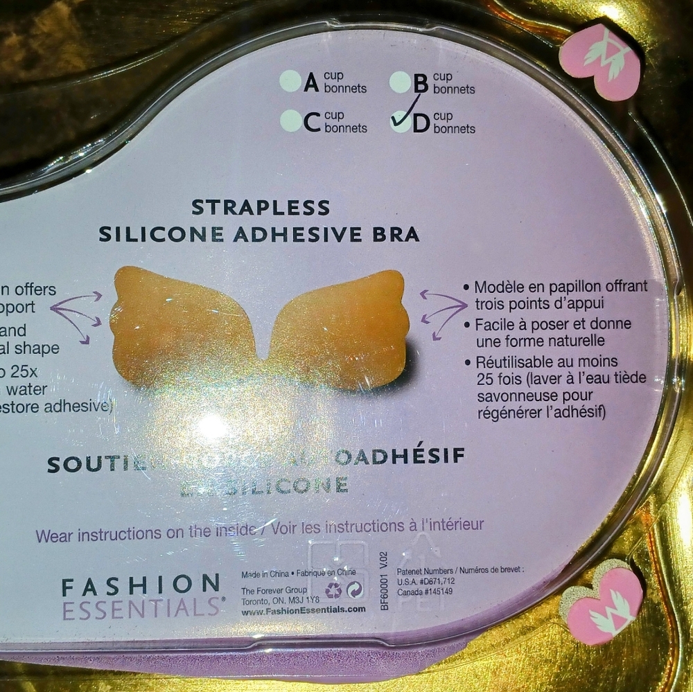 Strapless Silicone Adhesive Bra - Tan - Picture 3 of 11